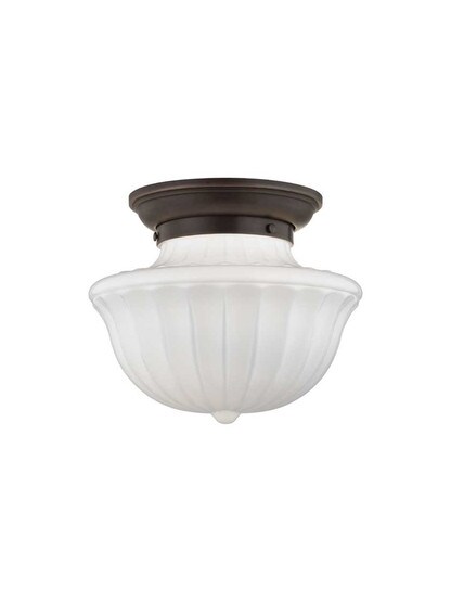 Dutchess 1-Light Medium Flush Mount in Old Bronze.